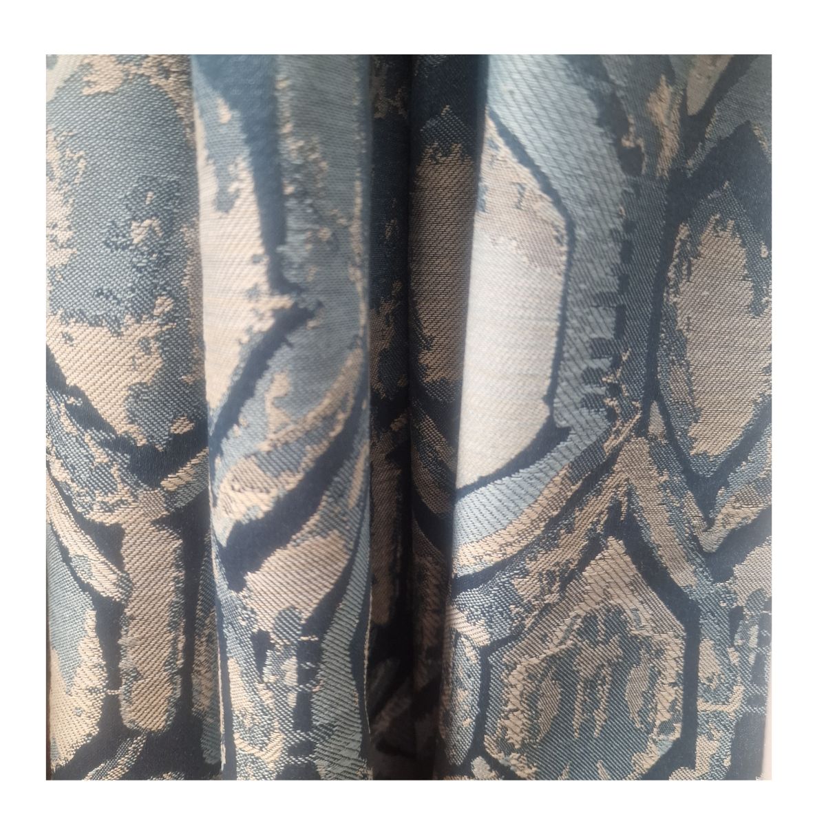 EA Designs Evora Blue Polar Fleece Curtains (66" x 90") - CURTAINS - READY MADE - Beattys of Loughrea