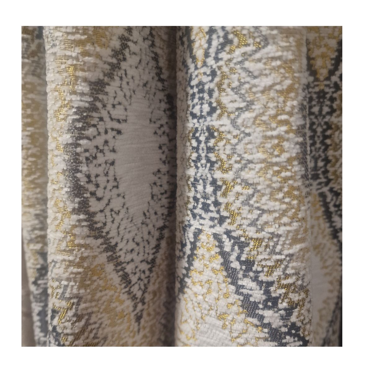 Inca Ochre Eyelet Curtains – E.A. Design (90" x 90") - CURTAINS - READY MADE - Beattys of Loughrea