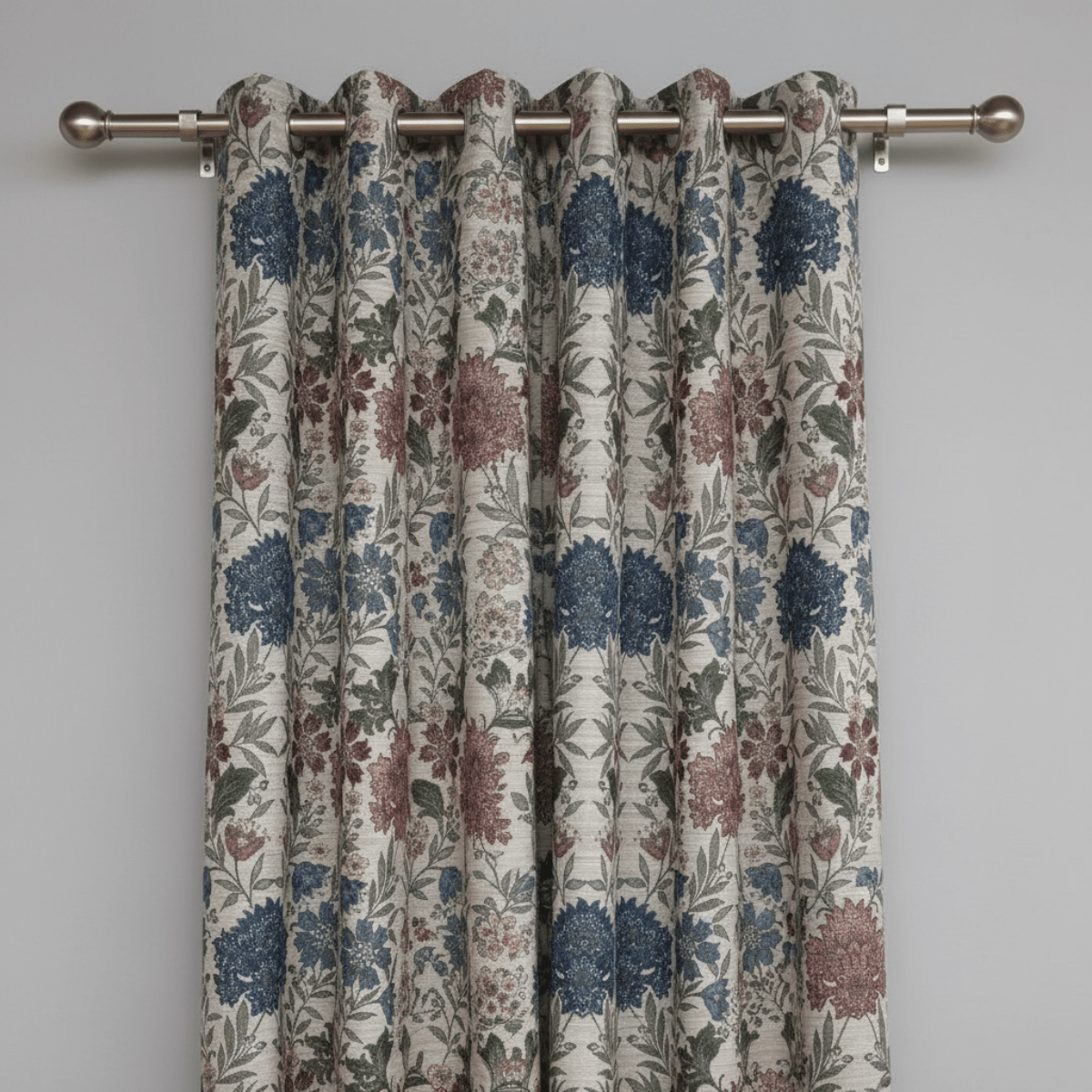 Osborne Chintz Eyelet Curtains – 90 × 90 (229 × 229 cm) - CURTAINS - READY MADE - Beattys of Loughrea