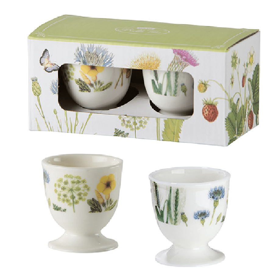 Wild Flowers Egg Cups - Set of 2 - GENERAL LOOSE WARE - Beattys of Loughrea