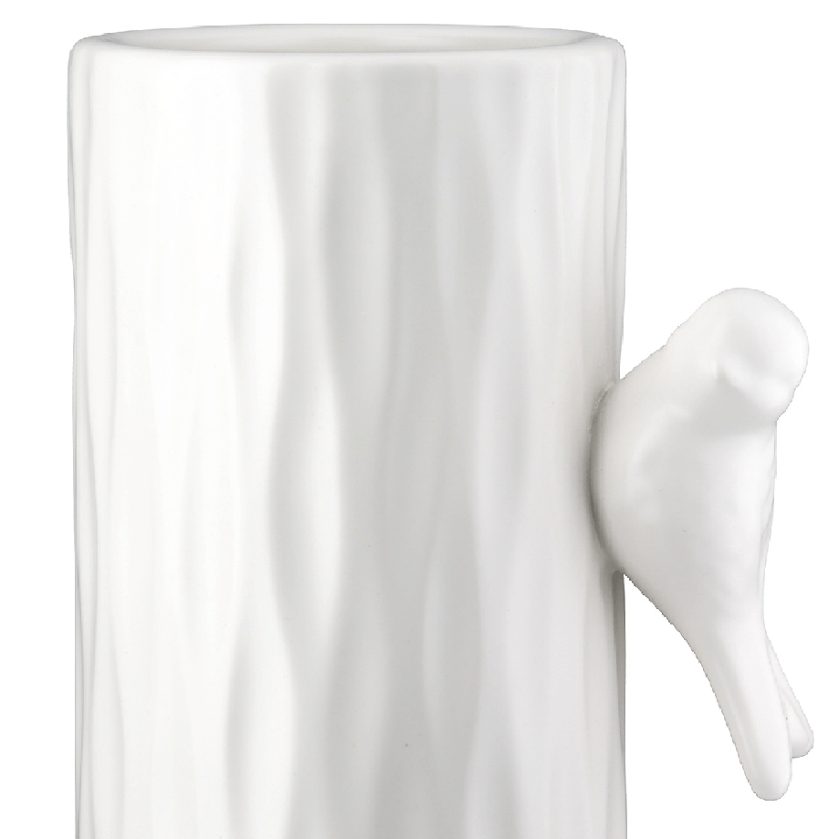 White Swallow Ceramic Vase 20cm - FLOWERPOT/VASE/JUG 1 - Beattys of Loughrea