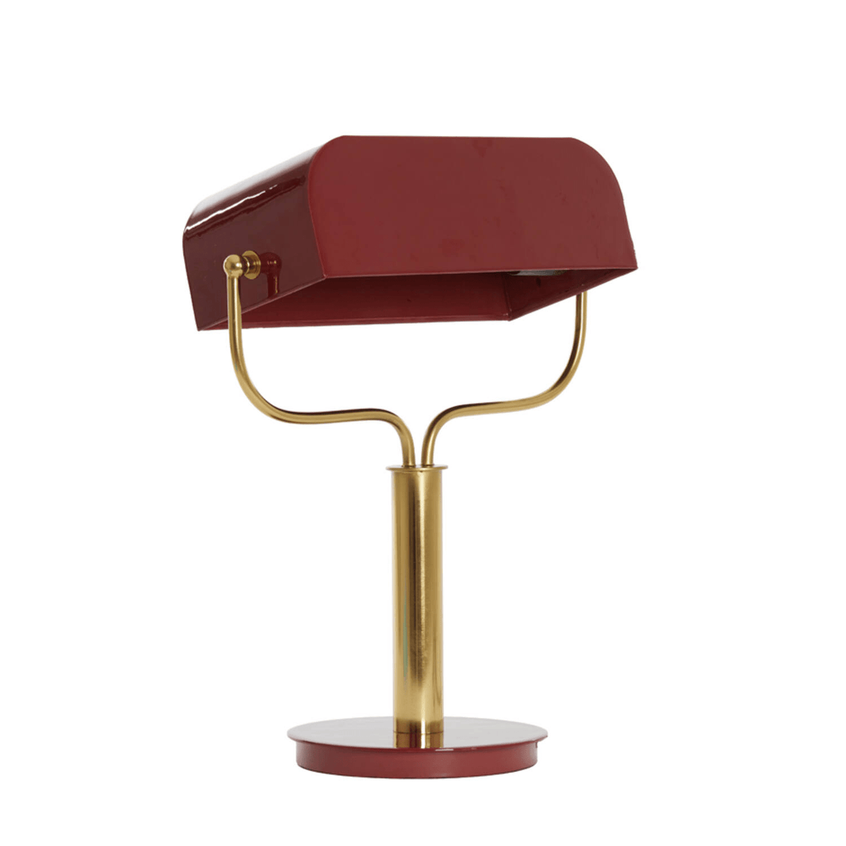 Table Lamp 37 x 14 x 43cm AYER Shiny Burgundy & Gold - TABLE/BEDSIDE LAMPS - Beattys of Loughrea