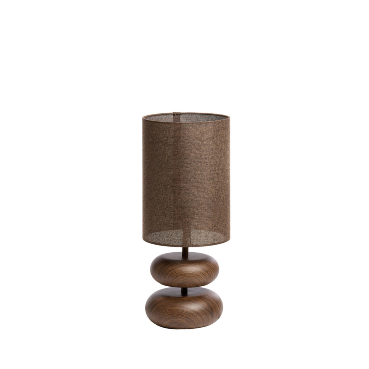Table Lamp 22 x 50.5cm DANIALO Wood Print Dark Brown - TABLE/BEDSIDE LAMPS - Beattys of Loughrea