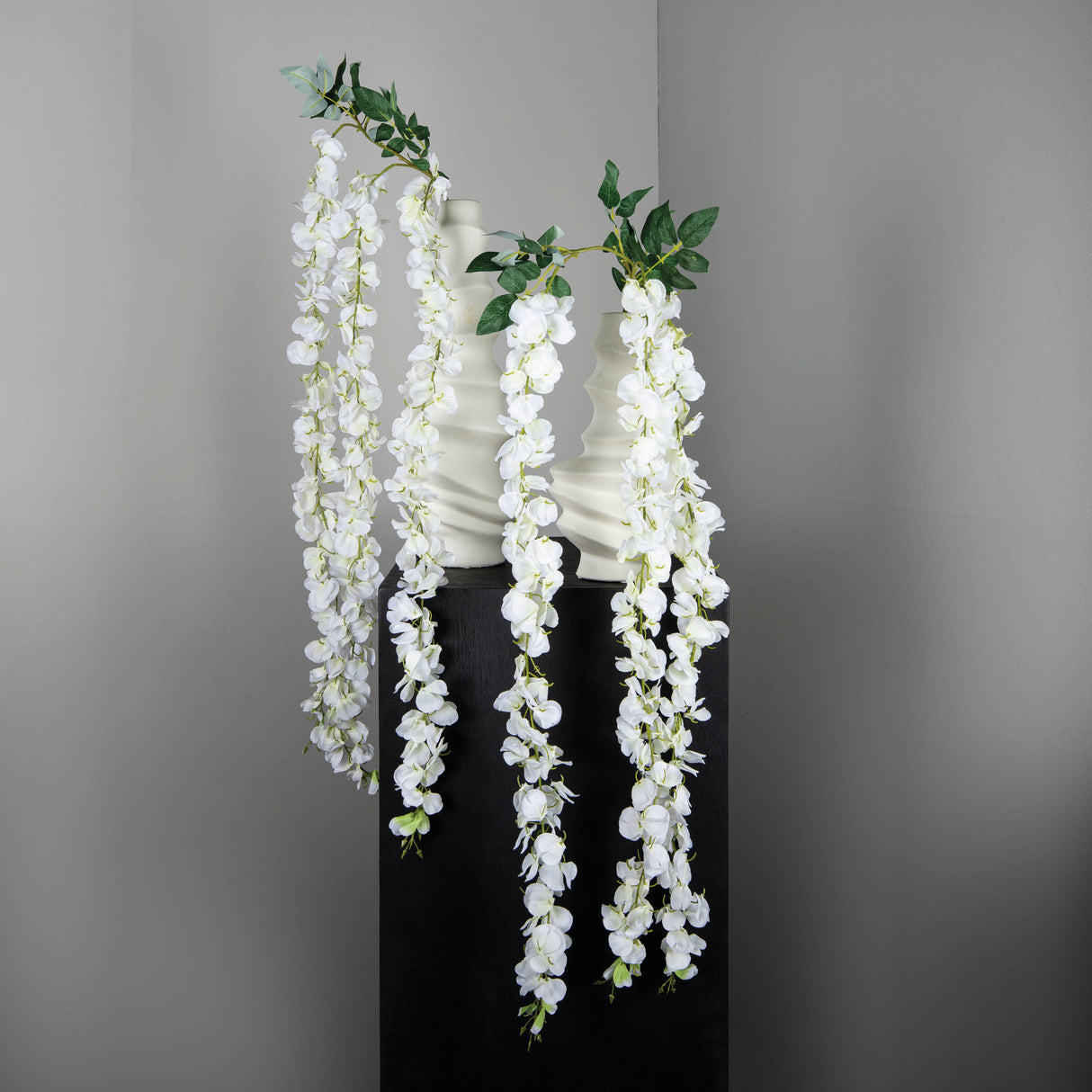 White Wisteria 167cm Hanging Artificial Flower - FLOWERS - PAPER/PLASTIC - Beattys of Loughrea