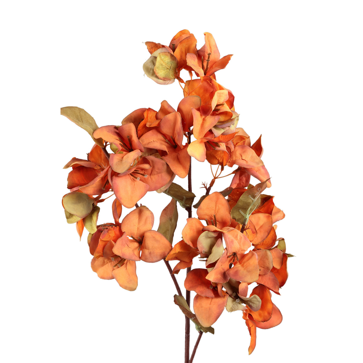 Orange Trillium Stem Artificial Flower - FLOWERS - PAPER/PLASTIC - Beattys of Loughrea