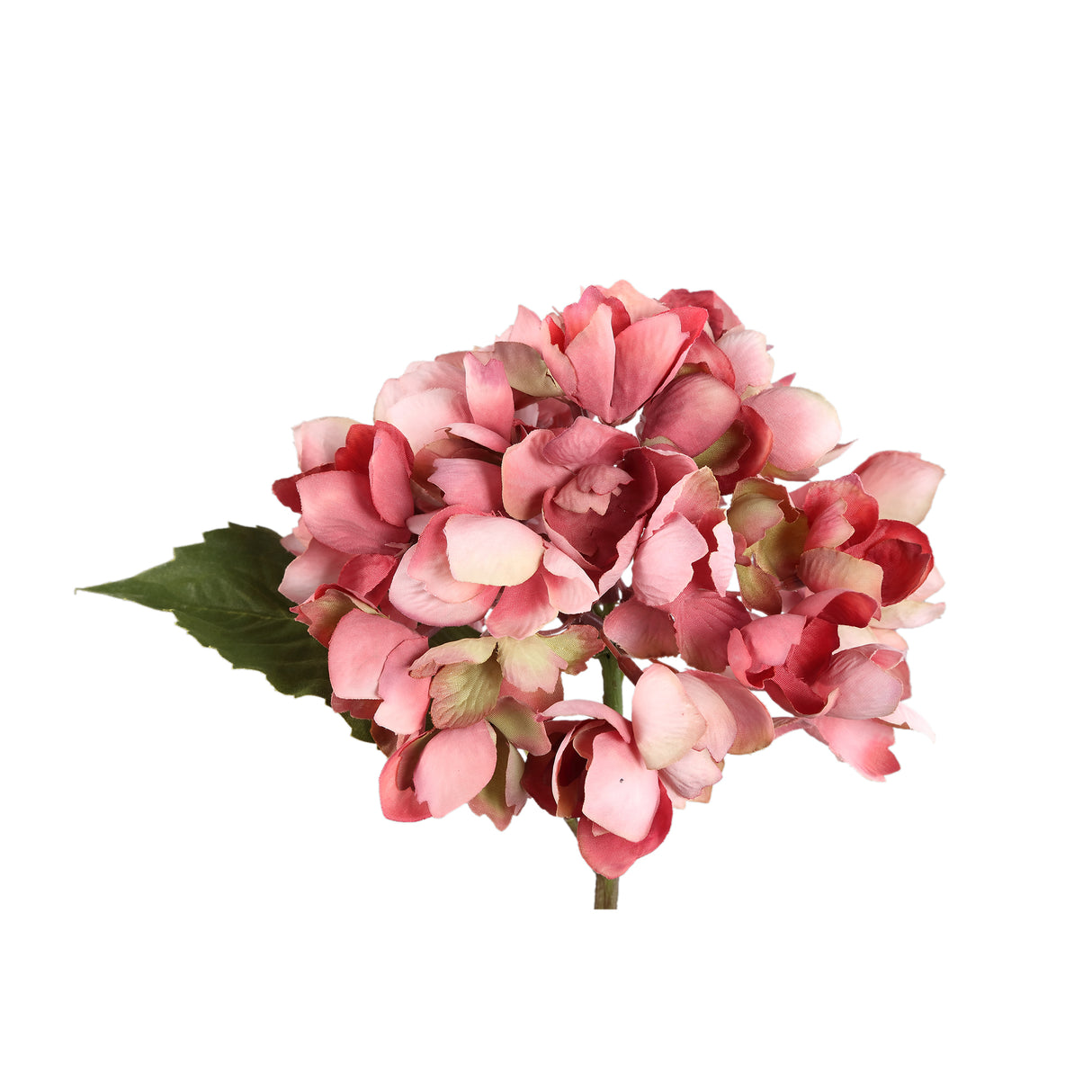 Pink Hydrangea Stem Artificial Flower - FLOWERS - PAPER/PLASTIC - Beattys of Loughrea