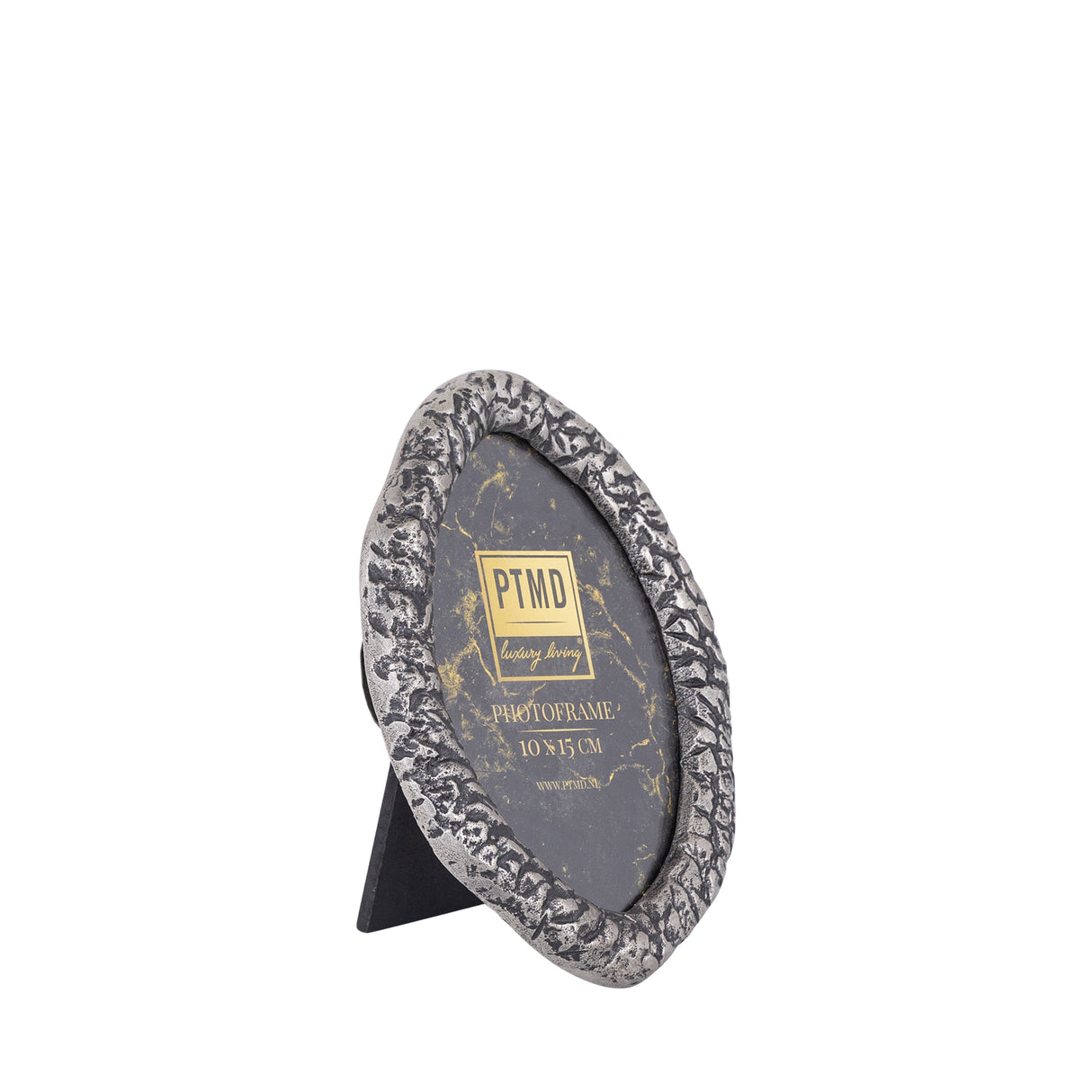 Paislie Nickel Cast Alum Photo Frame Oval 10 x 15cm - PHOTO FRAMES - PLATED, GILT, STONE - Beattys of Loughrea