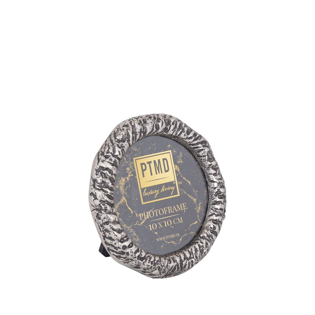 Paislie Nickel Cast Alum Photo Frame Round 10 x 15cm - PHOTO FRAMES - PLATED, GILT, STONE - Beattys of Loughrea