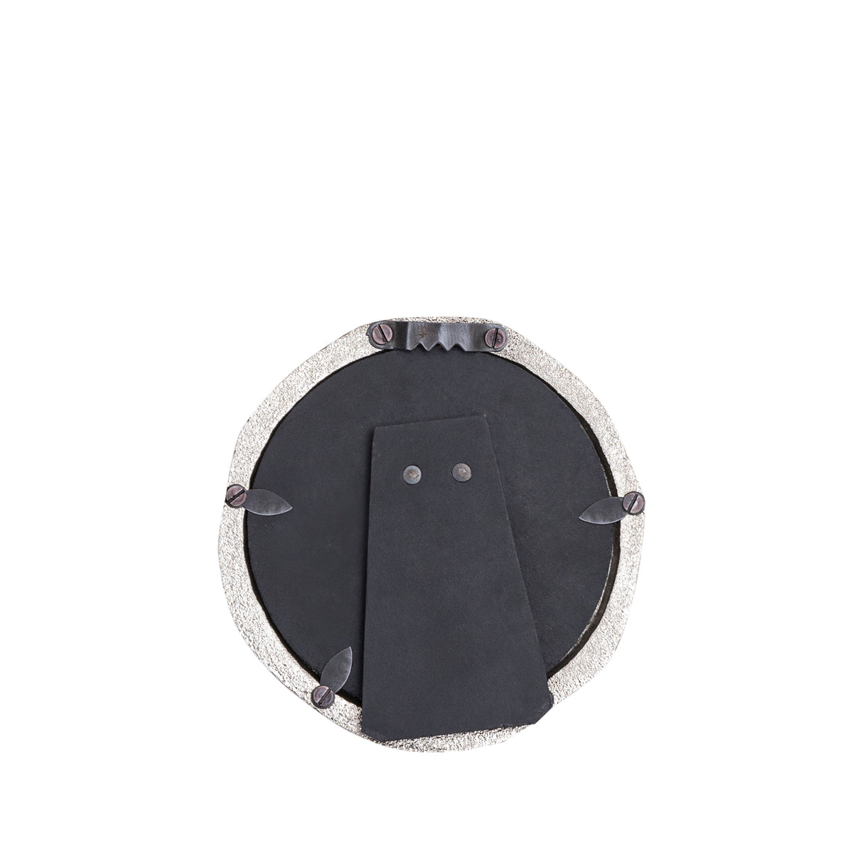 Paislie Nickel Cast Alum Photo Frame Round 10 x 15cm - PHOTO FRAMES - PLATED, GILT, STONE - Beattys of Loughrea