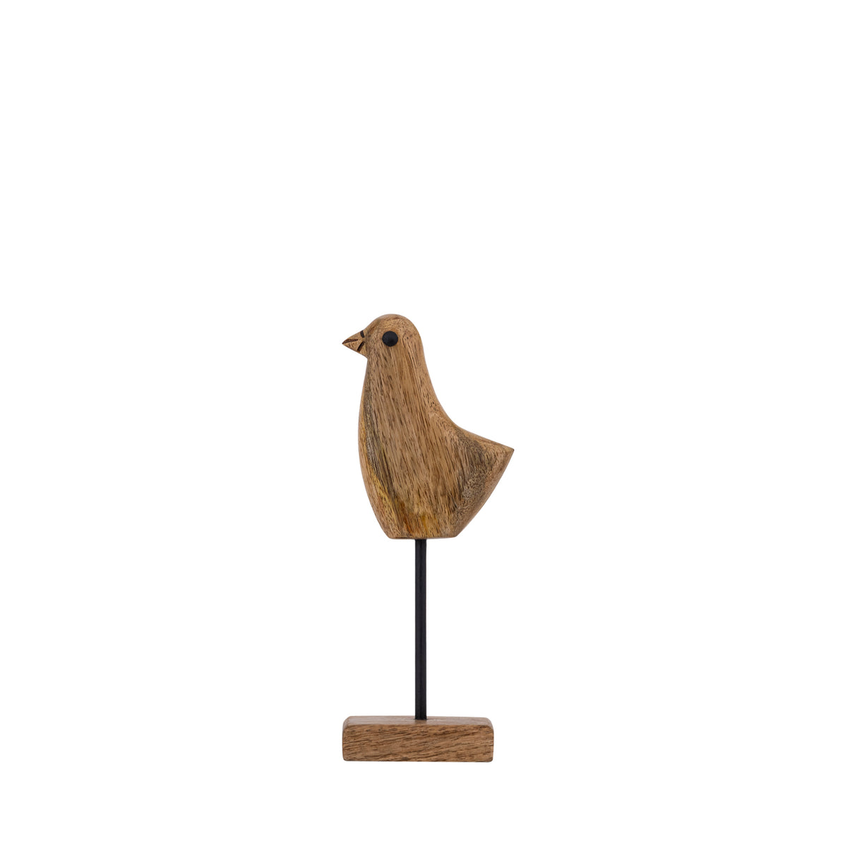 Tayana Light Brown Wood Bird Shaped Statue 23cm - ORNAMENTS - Beattys of Loughrea