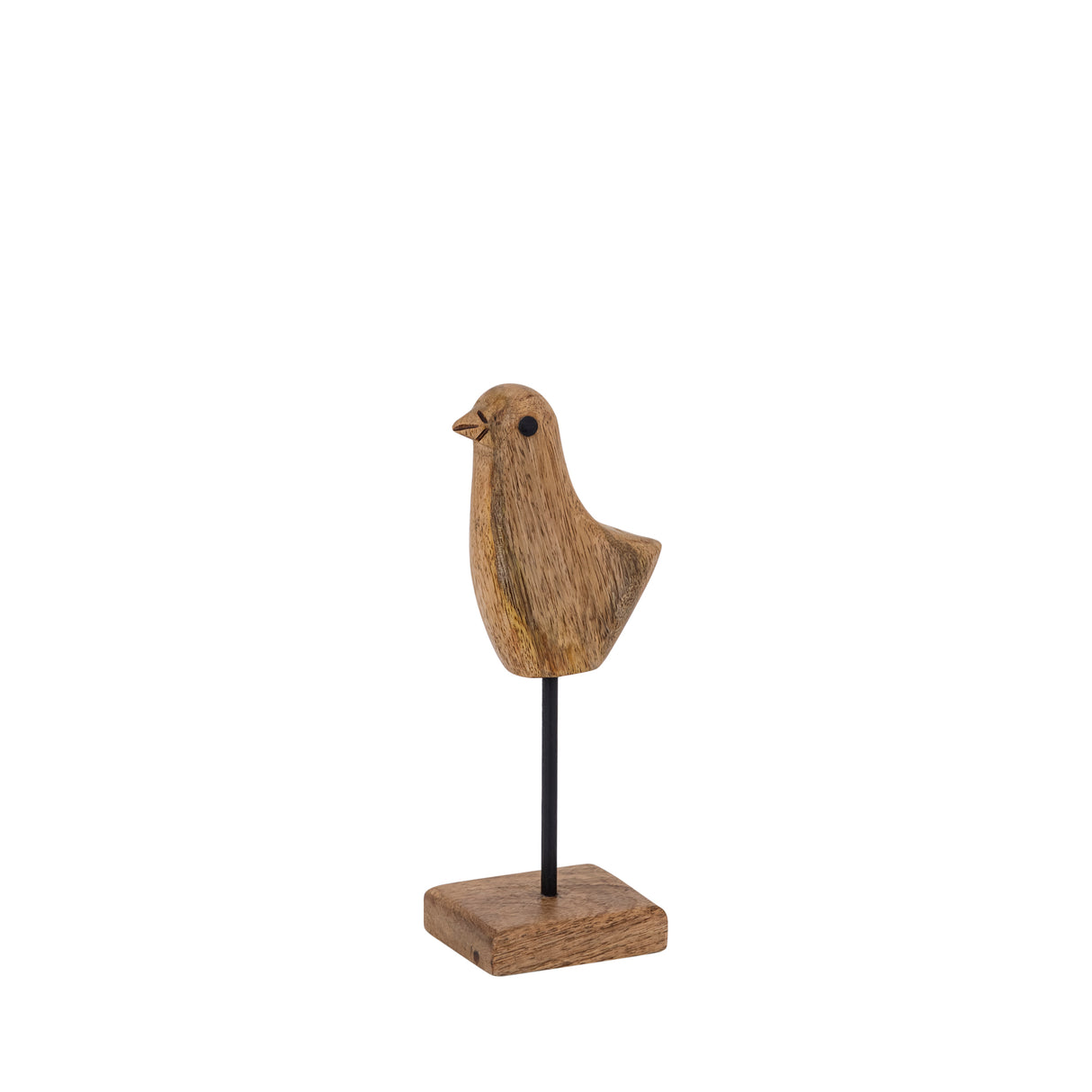 Tayana Light Brown Wood Bird Shaped Statue 23cm - ORNAMENTS - Beattys of Loughrea