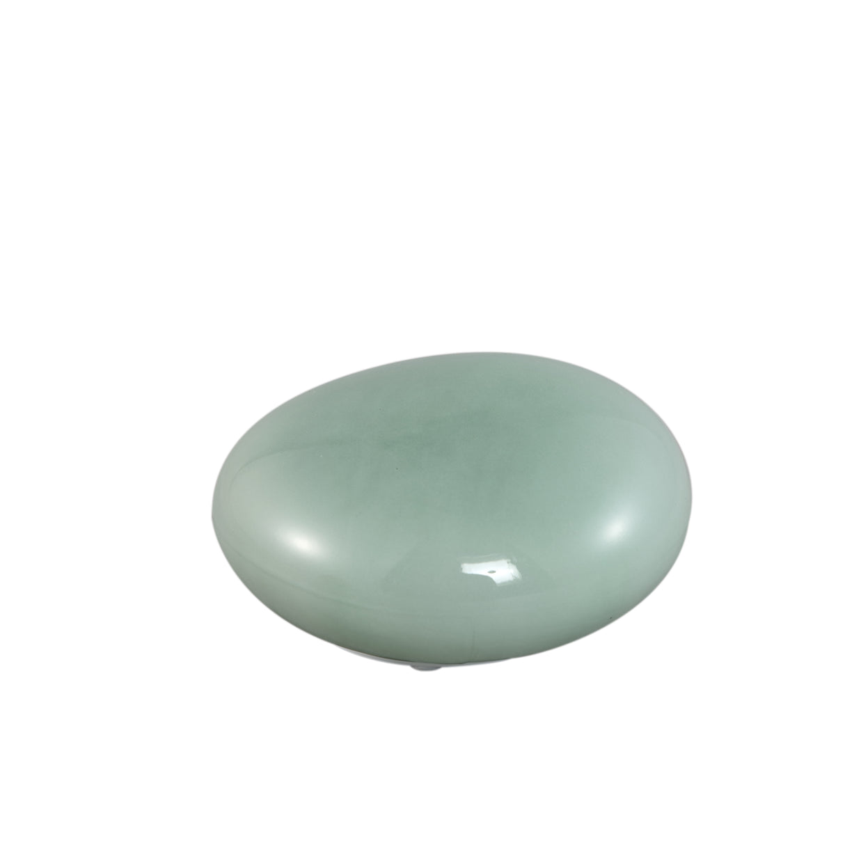 Shalon Stone Shaped Rechargeable LED Light 14cm Mint Green - GARDEN ORNAMENTS INCL SOLAR - Beattys of Loughrea