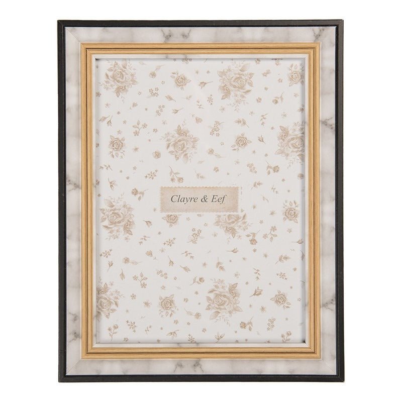 Photo Frame 13 x 18cm Grey MDF Rectangle Country Style - PHOTO FRAMES - PLATED, GILT, STONE - Beattys of Loughrea