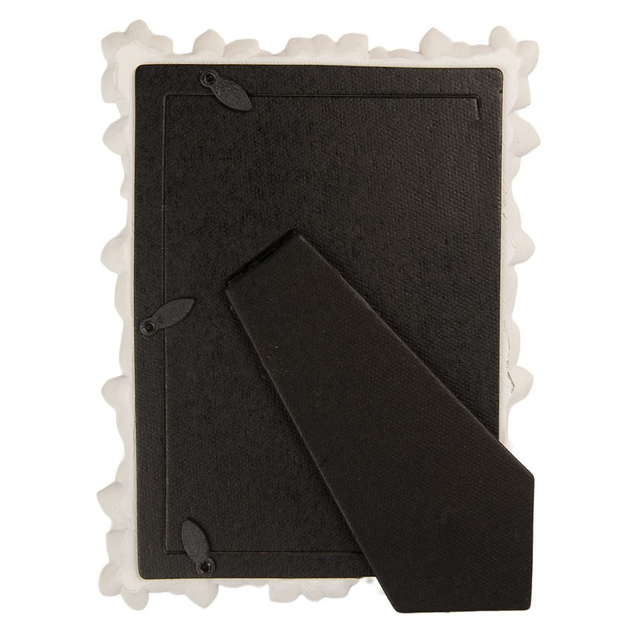 Photo Frame 10x15 cm White Flowers - PHOTO FRAMES - PLATED, GILT, STONE - Beattys of Loughrea