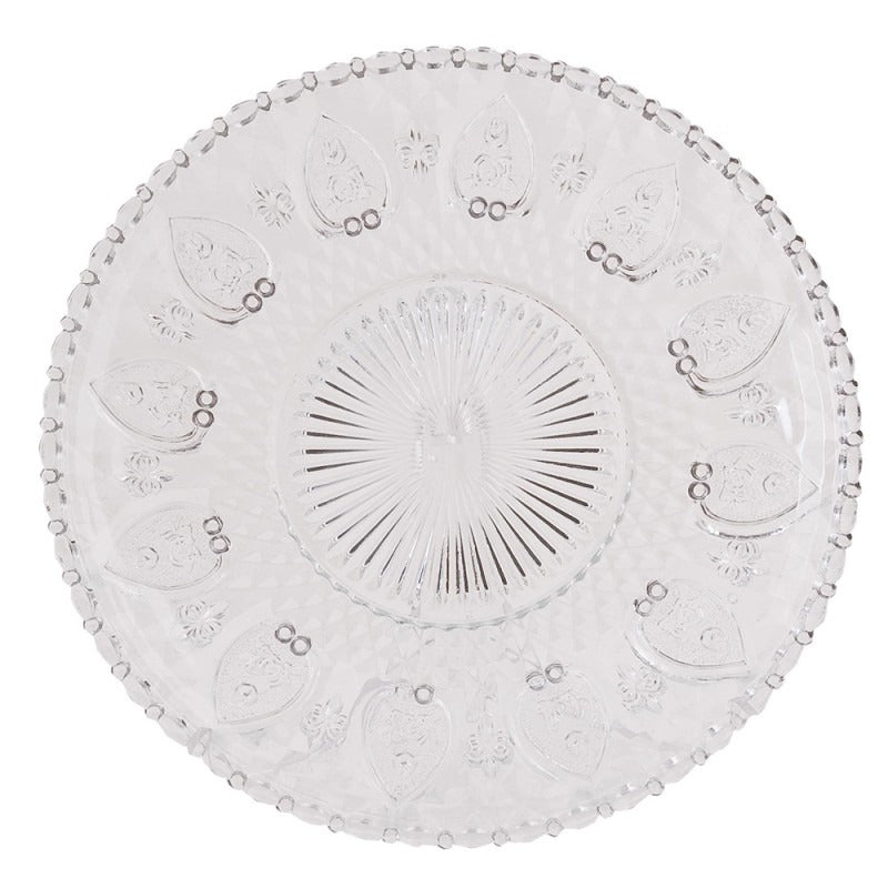 Dinner Plate 25cm Glass Round Dining Plate - MUG SETS - Beattys of Loughrea