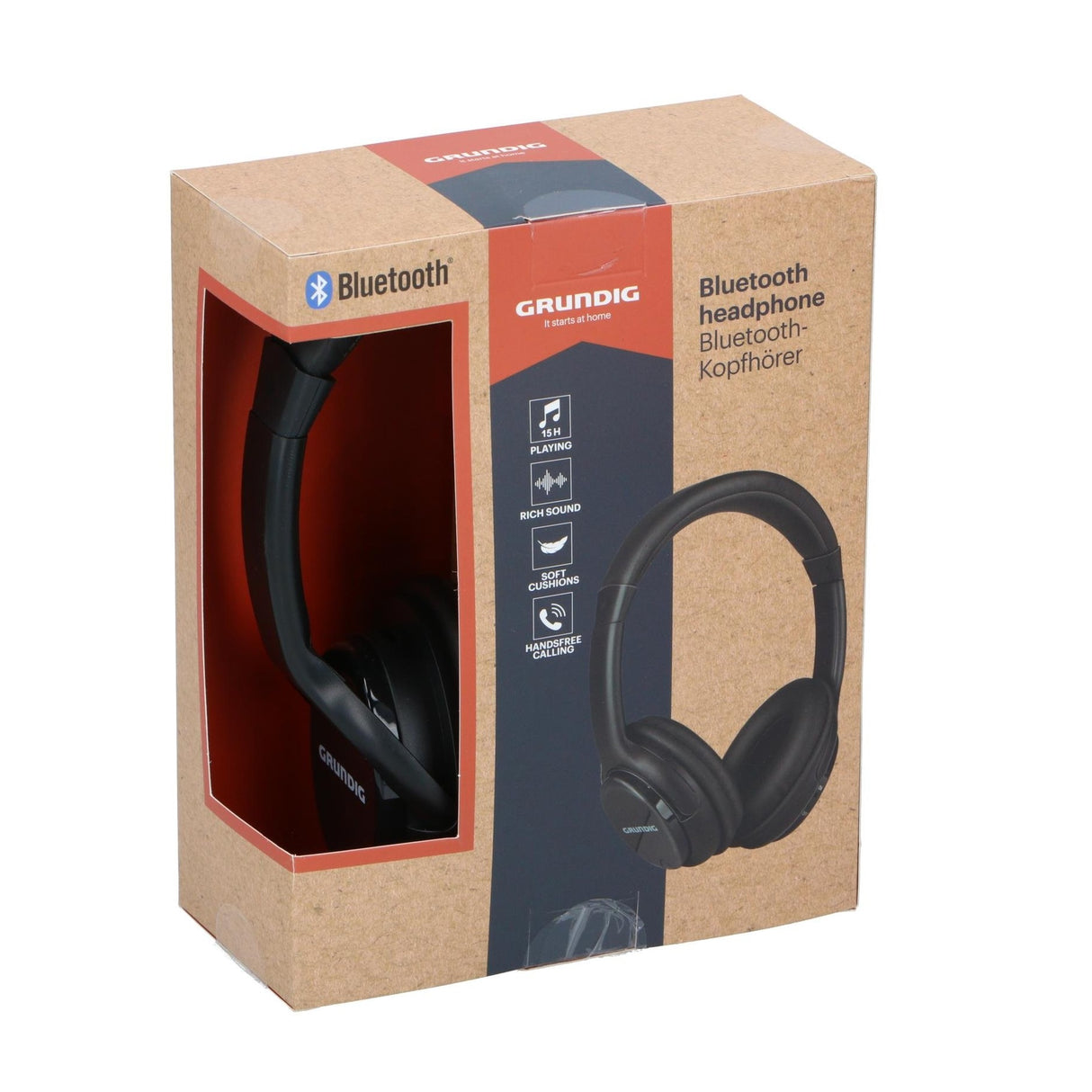 GRUNDIG Black Bluetooth Headphones 25989 - HEADPHONES / EARPHONES/ MICROPHONE - Beattys of Loughrea