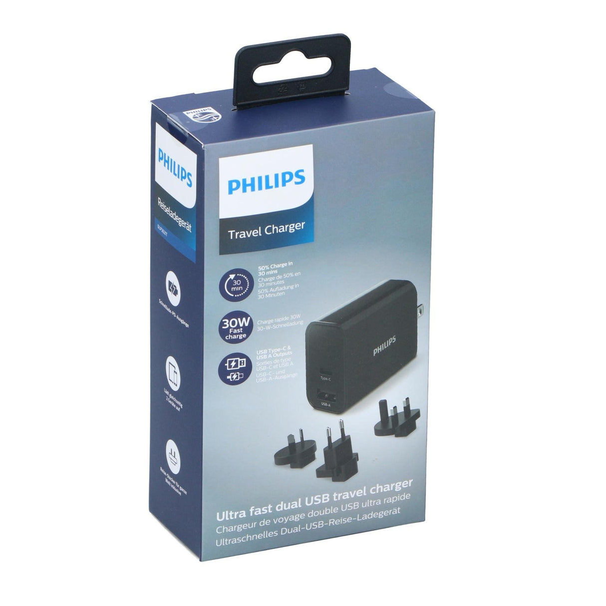 PHILIPS Travel Charger 30W - USB PC ACCESSORIES - Beattys of Loughrea