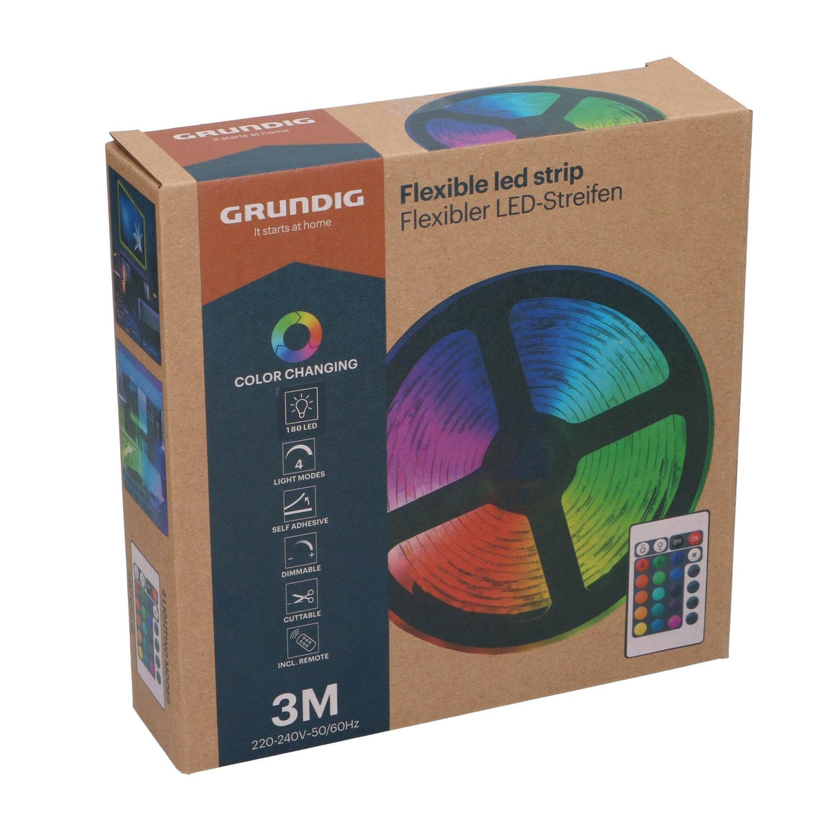 GRUNDIG 3M Flexible LED Strip - LED STRING DECO LIGHTS (NOT XMAS) - Beattys of Loughrea