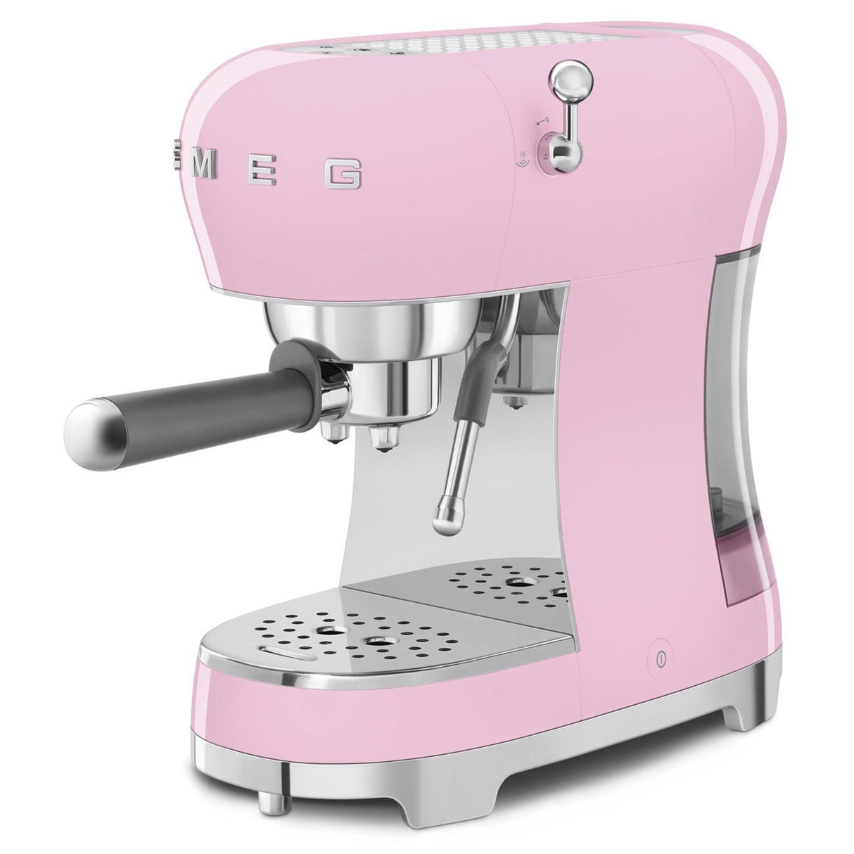 Smeg Espresso Coffee Machine with Pump 50's Style Pink ECF02PKUK - COFFEE MAKERS / ACCESSORIES - Beattys of Loughrea
