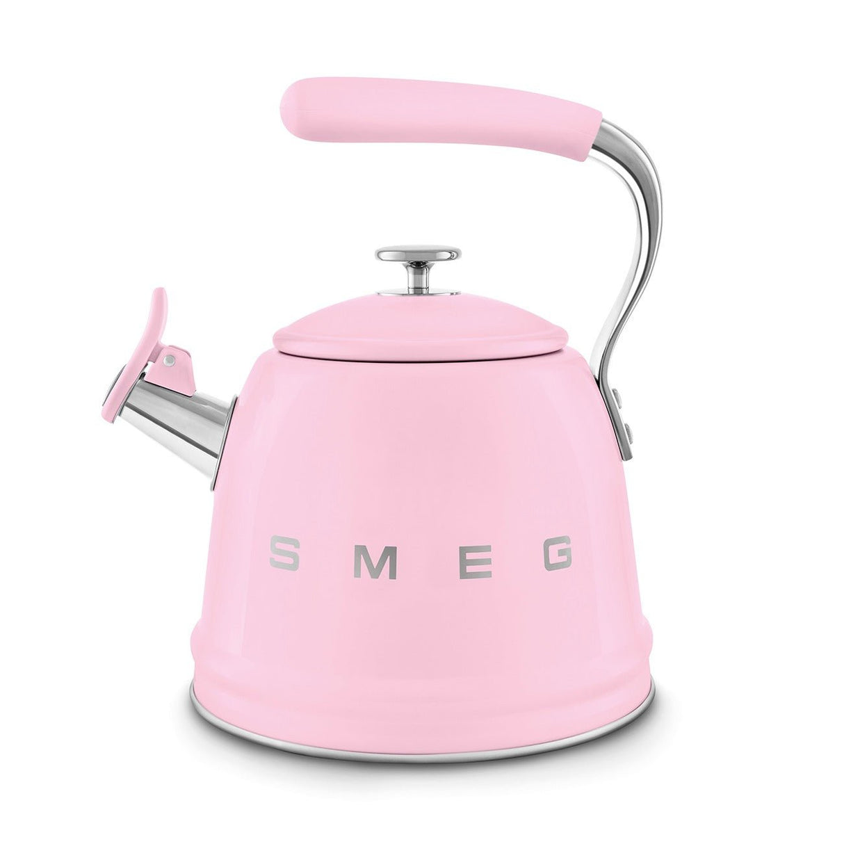 Smeg 50's Style Stove Top Kettle 2.3L Pink WKF01PKUK - S/S STOVE TOP KETTLES - Beattys of Loughrea