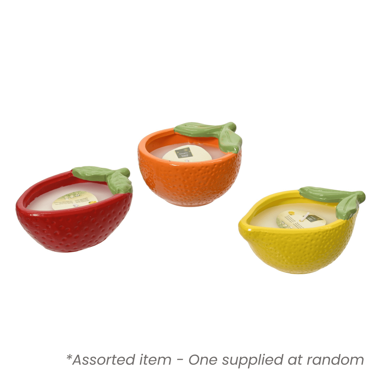 Citronella Candle in Fruit Pot Assorted - One Supplied* - CANDLES - Beattys of Loughrea