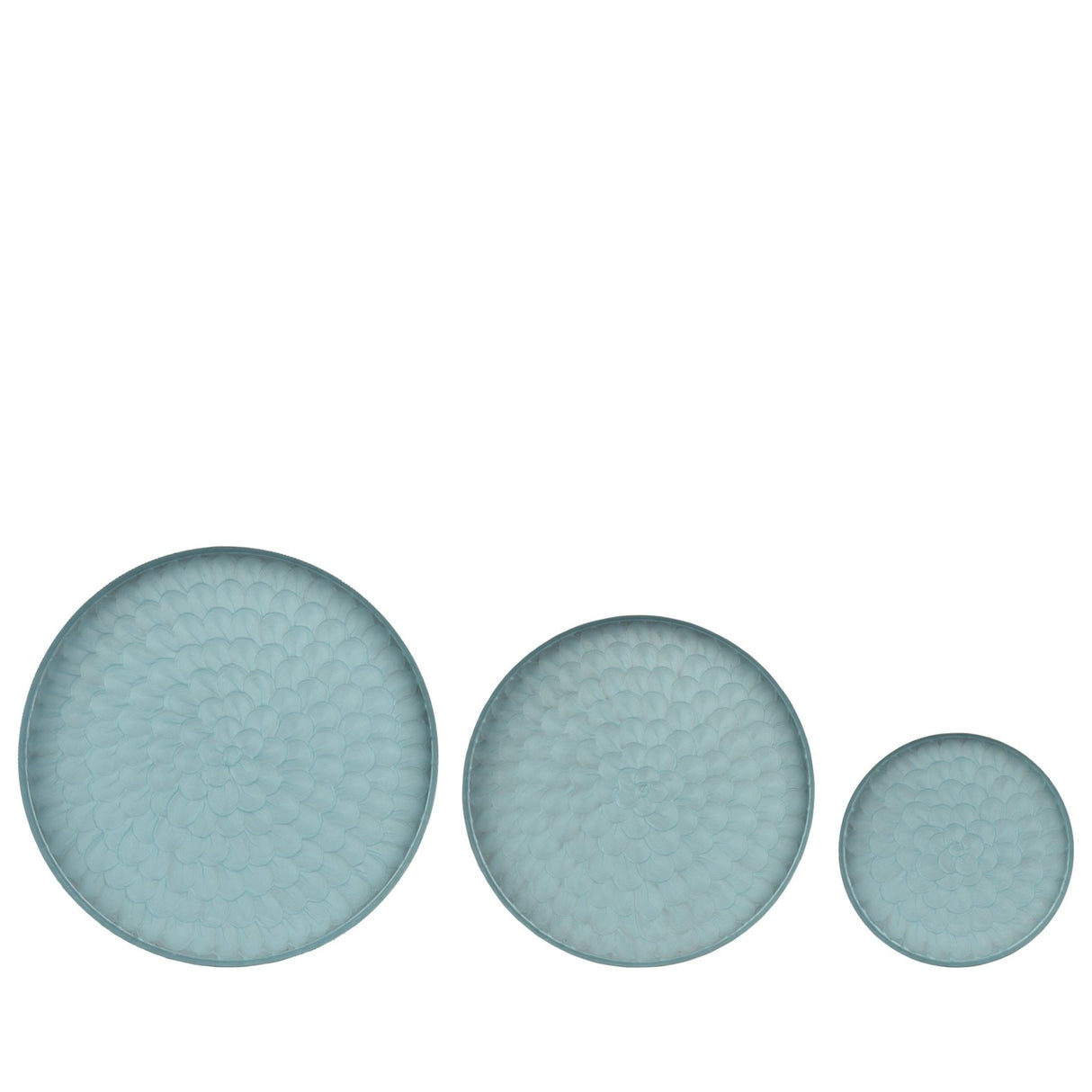 Decoris Blue Enameled Plates Set Of 3 - ENAMELWARE/JARS/TRAYS - Beattys of Loughrea