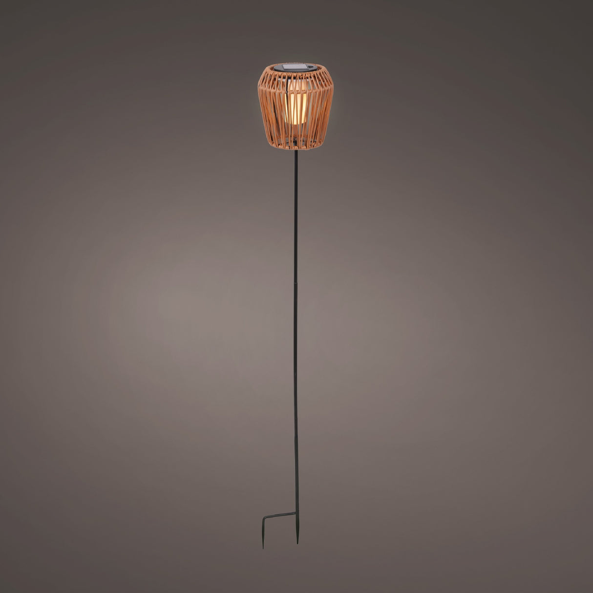 Lumineo Solar Wicker Garden Stake With Flame Effect – Terra - GARDEN ORNAMENTS INCL SOLAR - Beattys of Loughrea