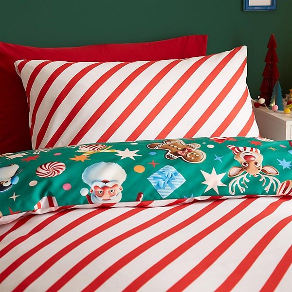 Catherine Lansfield Christmas Icons Festive Children Duvet Cover Set – Single - DUVET COVERS - Beattys of Loughrea