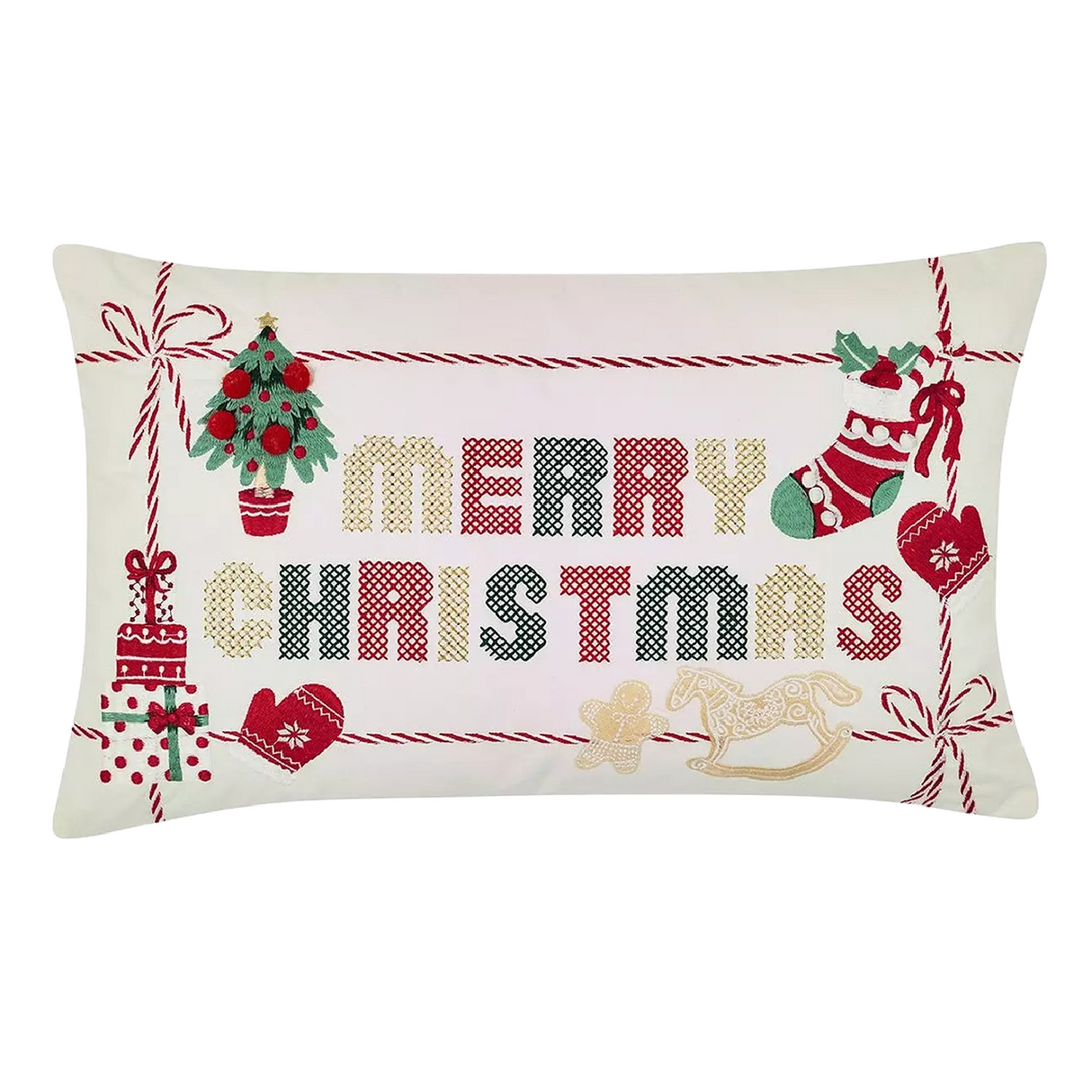 Catherine Lansfield Merry Christmas Filled Cushion – 30x50cm