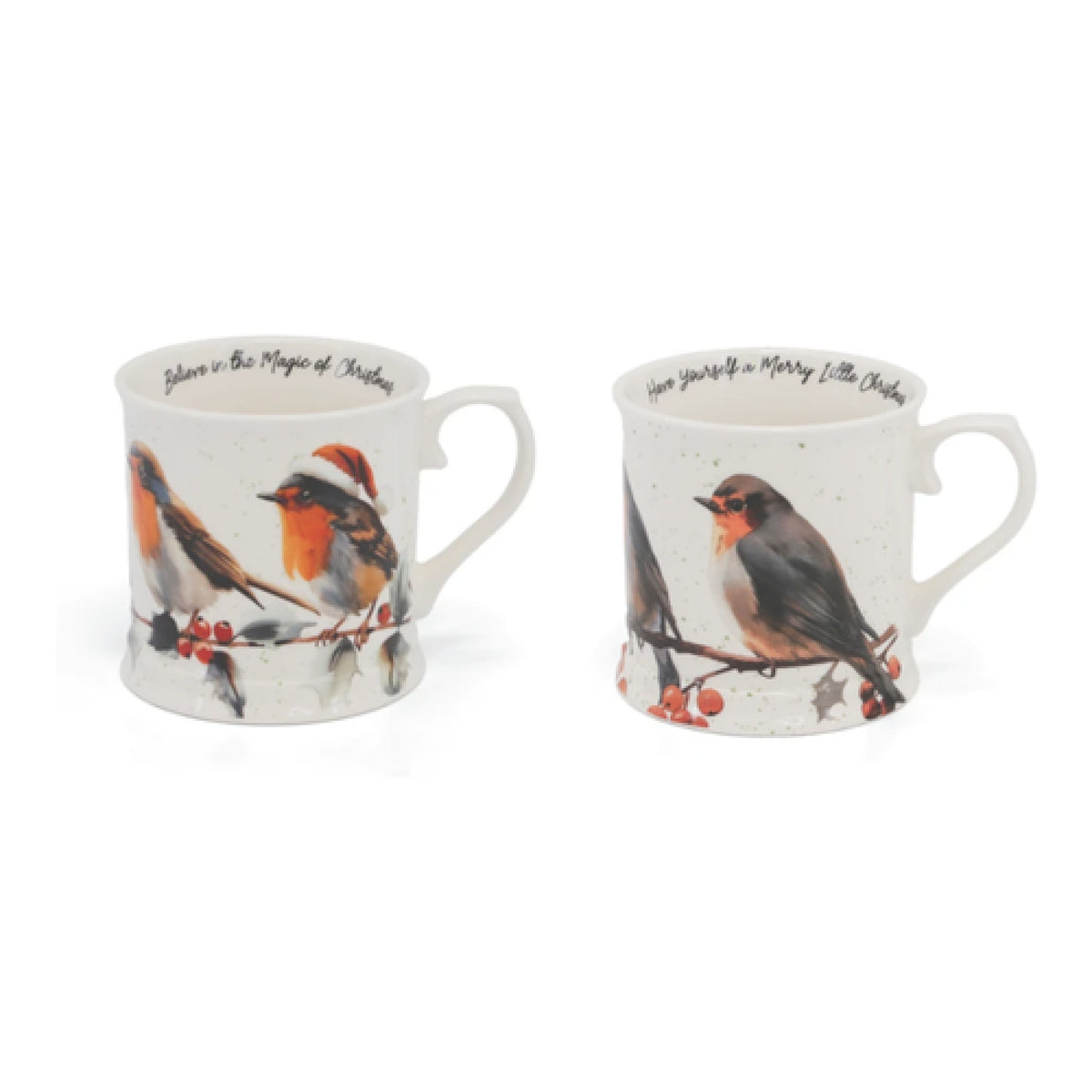 A26 TIPC XMAS ROBIN 2PC TANKARDS 176478