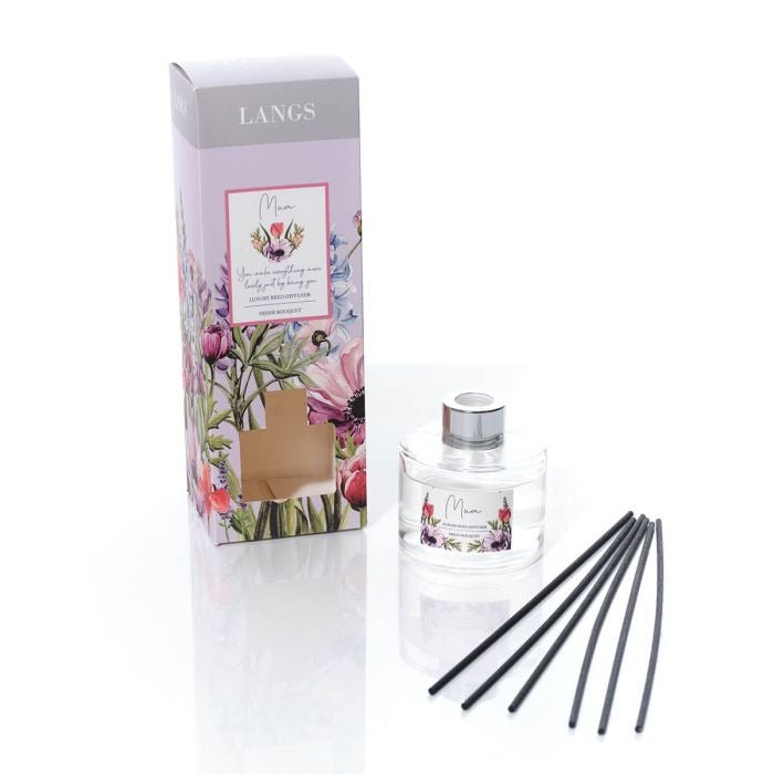 Floral Serenade Reed Diffuser Mum Lovely You Fresh Bouquet 100ml - CANDLES - Beattys of Loughrea