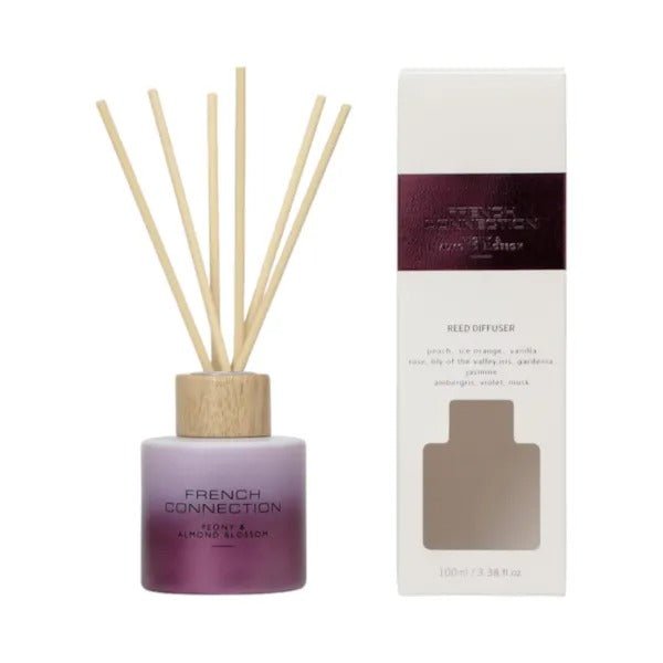 Peony & Almond Blossom Diffuser by French Connection 100ml - POT POURRI/AROMATHERAPY/OILS/DIFFUSER - Beattys of Loughrea