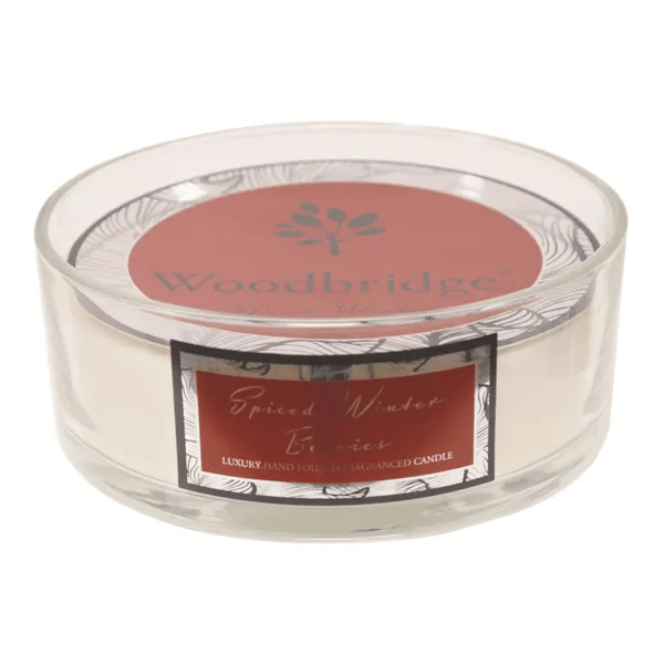 Woodbridge Spiced Winter Berries - 5 Wick Candle Bowl 990g - CANDLES - Beattys of Loughrea