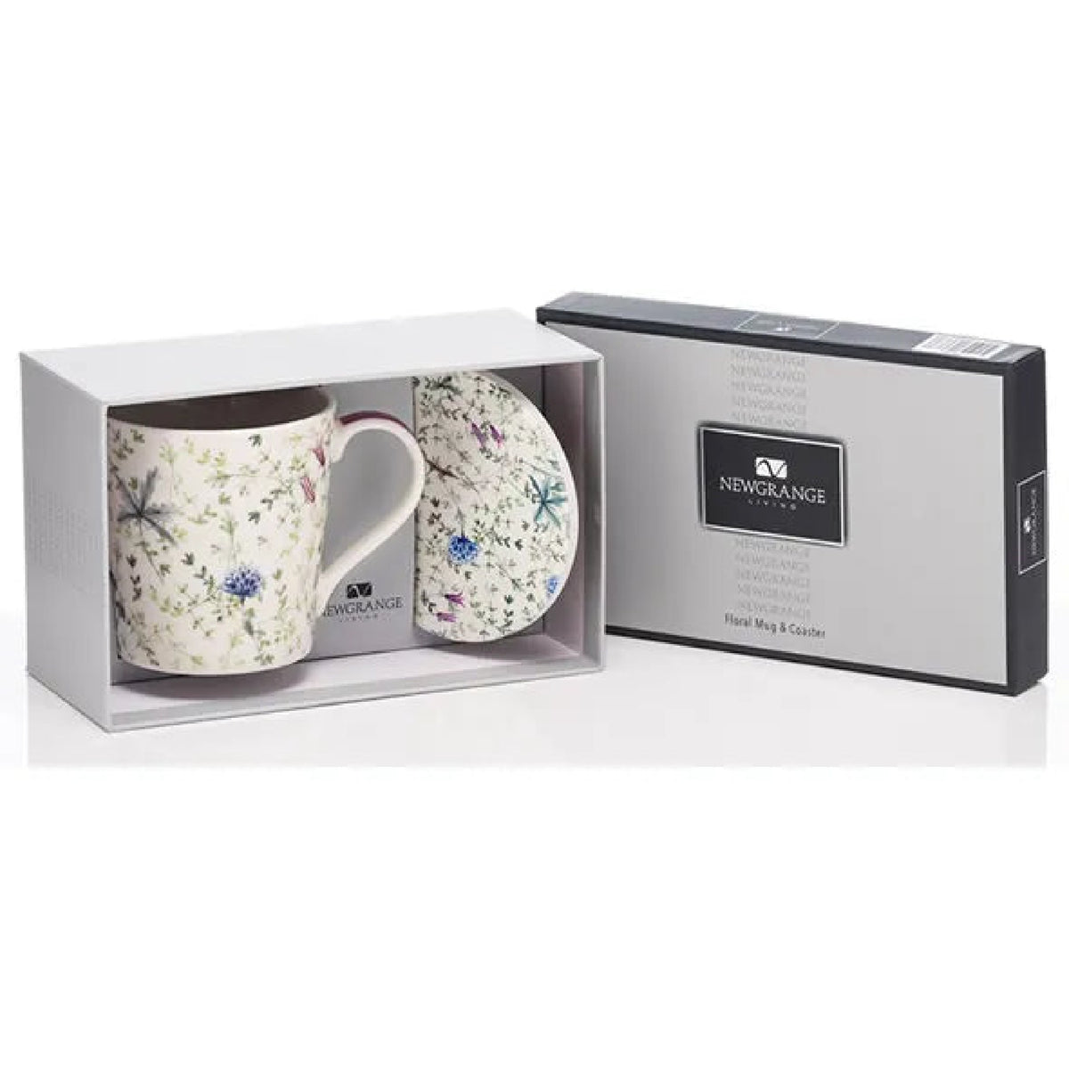 Newgrange Living Floral Bone China Mug & Coaster Set