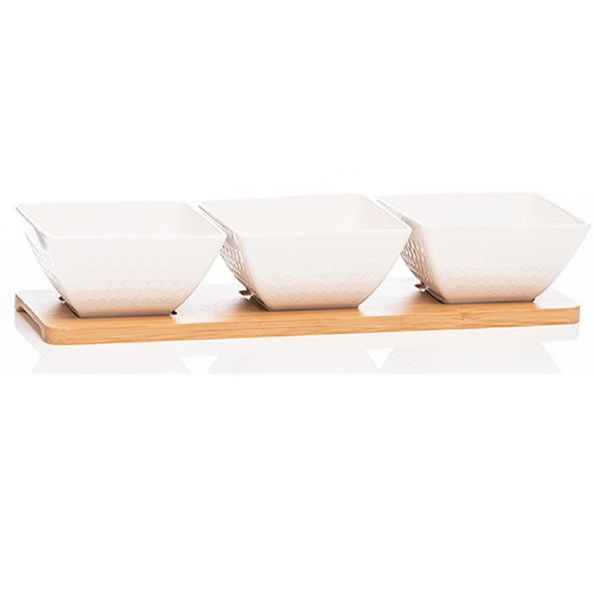 Newgrange Living White Ceramic Dip Tray Set of 3