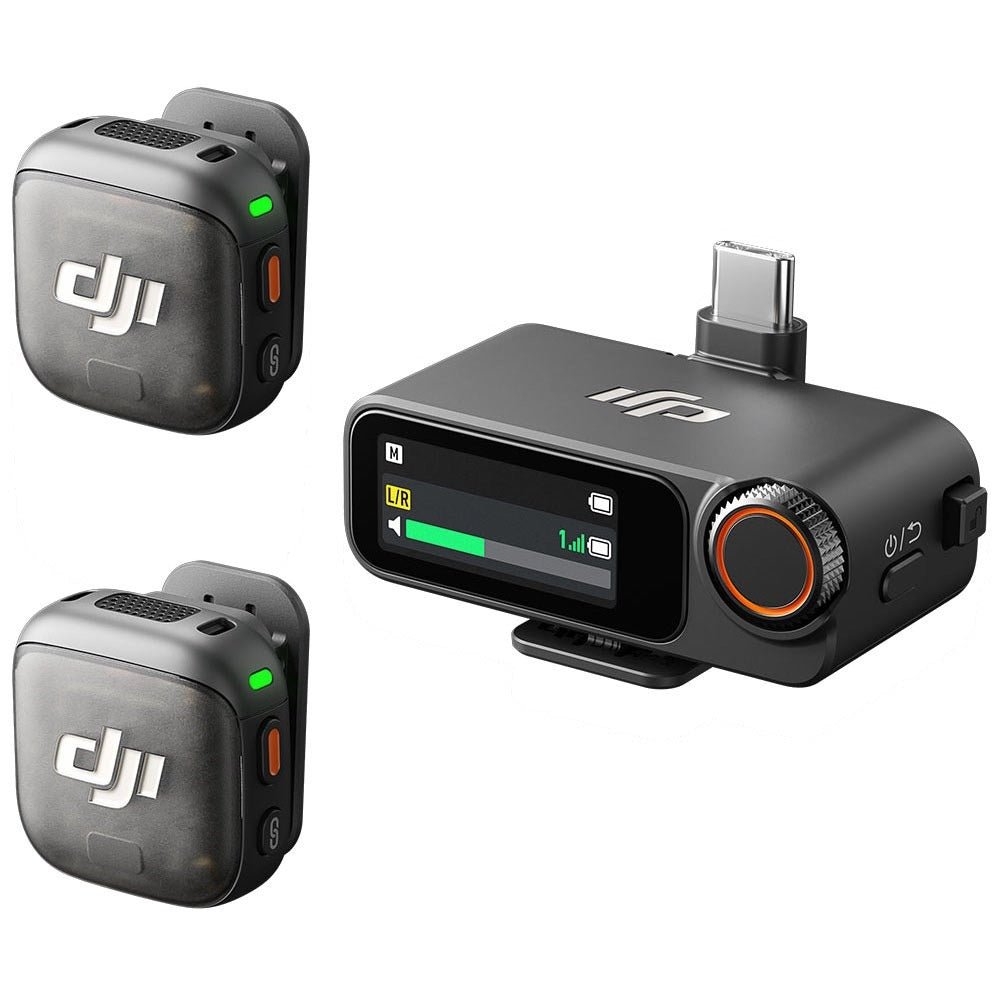 DJI Mic 3 Wireless Microphone System | 2 TX + 1 RX + Charging Case - CAMERA DRONE - Beattys of Loughrea