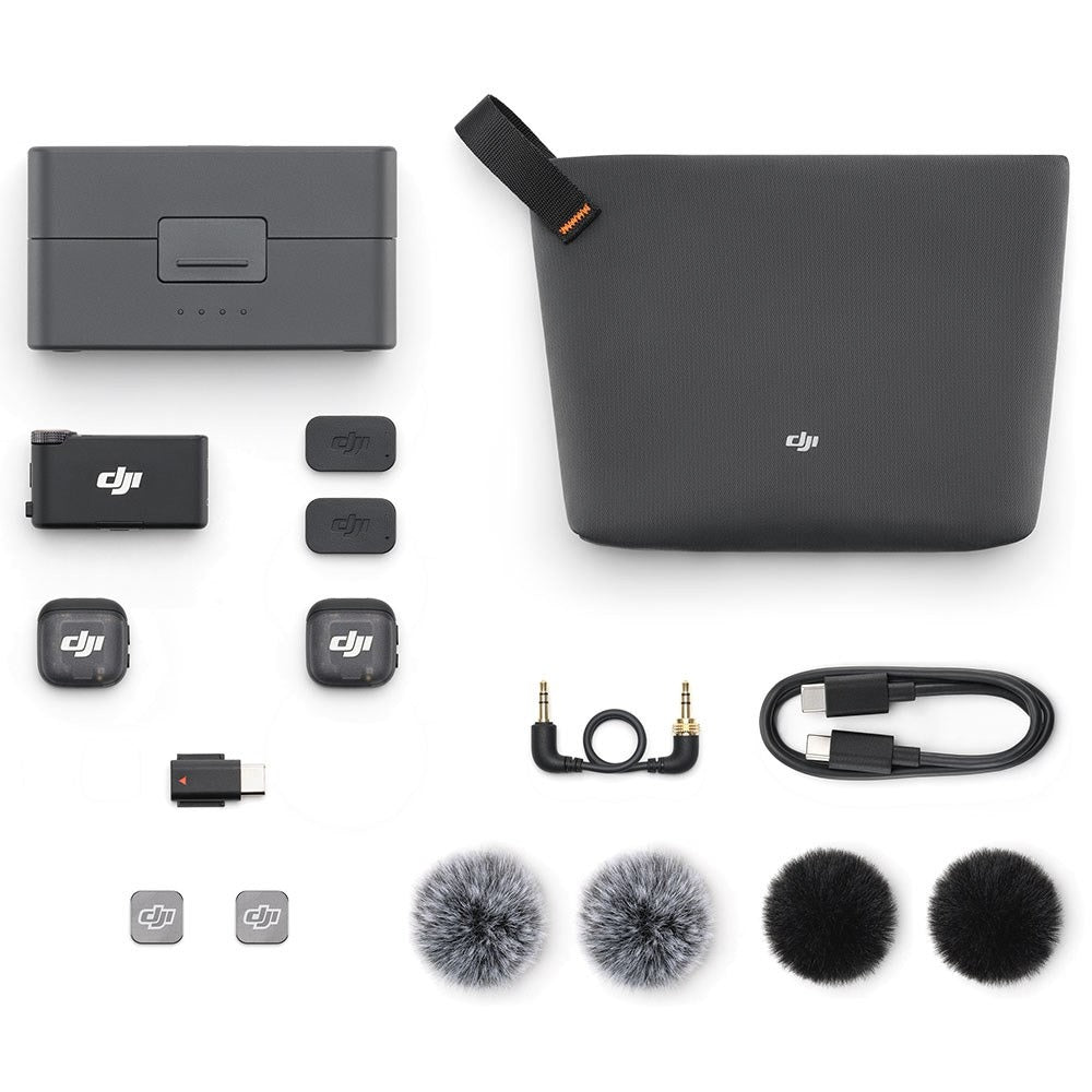 DJI Mic 3 Wireless Microphone System | 2 TX + 1 RX + Charging Case - CAMERA DRONE - Beattys of Loughrea