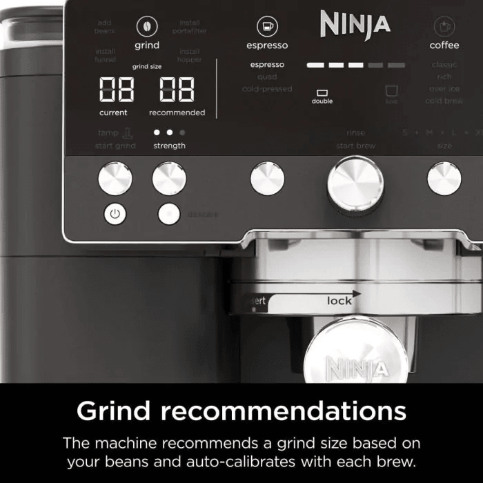 Ninja Luxe Café Premier Espresso Machine – Black ES601UKBK - COFFEE MAKERS / ACCESSORIES - Beattys of Loughrea