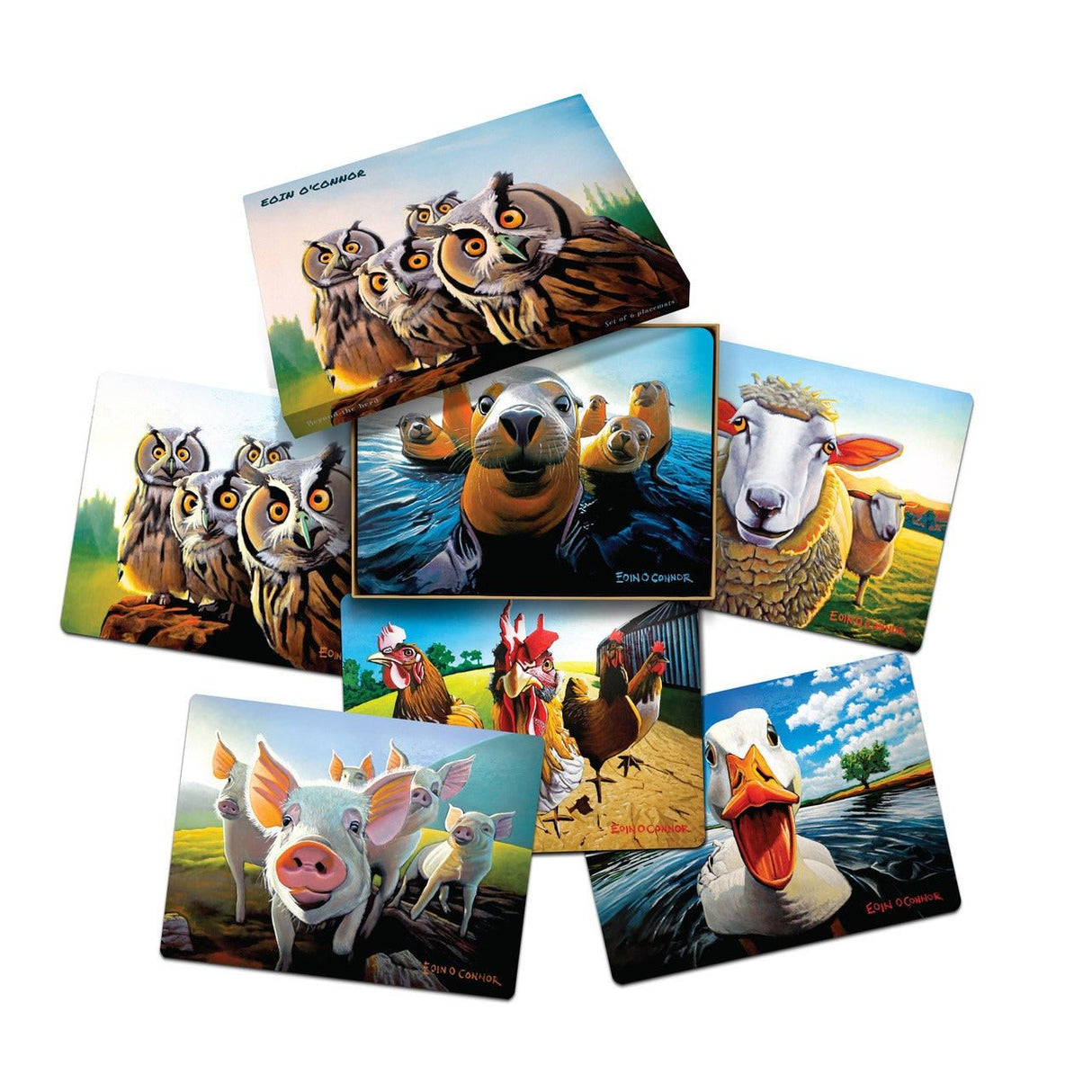 TIPPERARY CRYSTAL Beyond the Herd Set 6 Placemats - TABLEMATS/COASTERS - Beattys of Loughrea