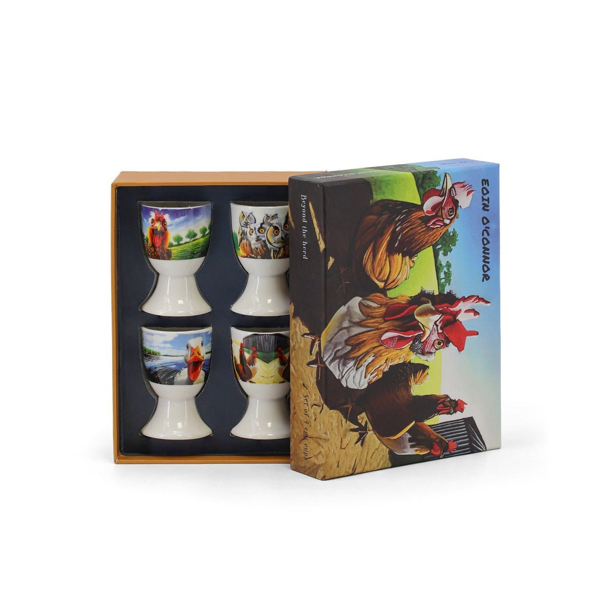 TIPPERARY CRYSTAL Eoin O'Connor Beyond The Heard Set of 4 Egg Cups - TEA/COFFEE MAKER/BODUM/MILLS - Beattys of Loughrea