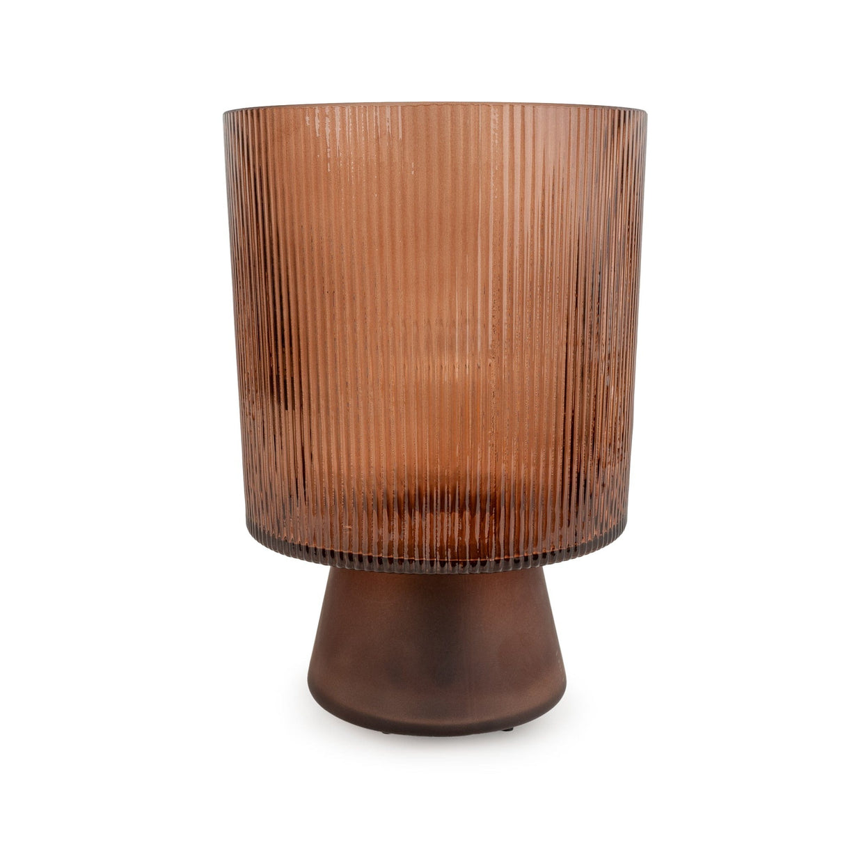 Ridged LED Touch Lamp - Amber - TABLE/BEDSIDE LAMPS - Beattys of Loughrea