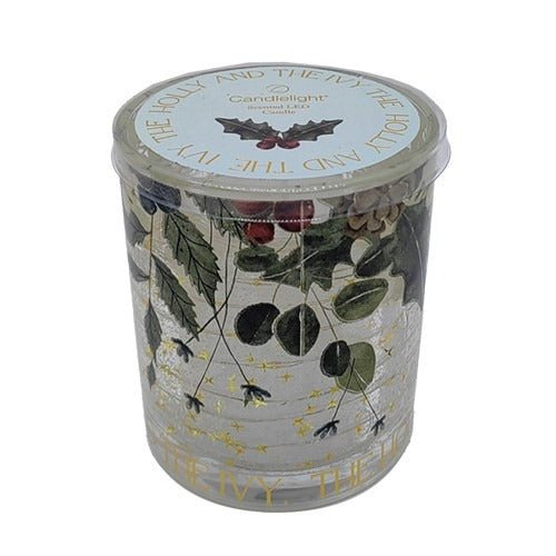 LED Candle – Holly & Ivy - CANDLES - Beattys of Loughrea
