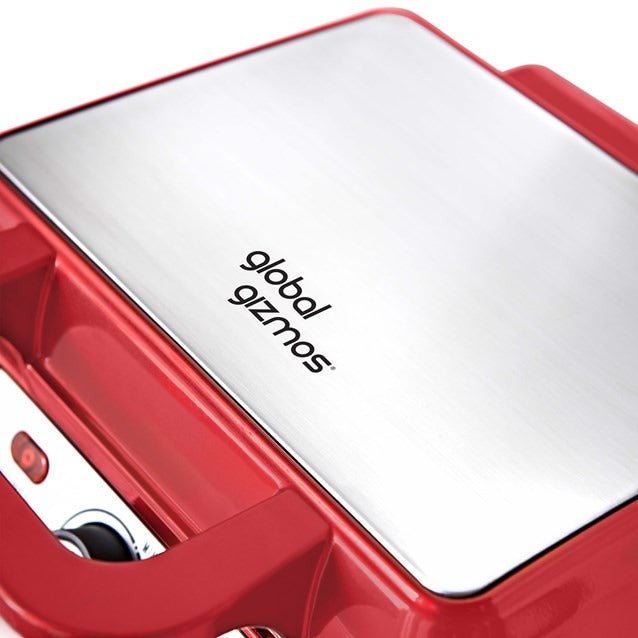 Global Gizmos Dual Waffle Maker – Red - PANCAKE WAFFLE MAKERS - Beattys of Loughrea