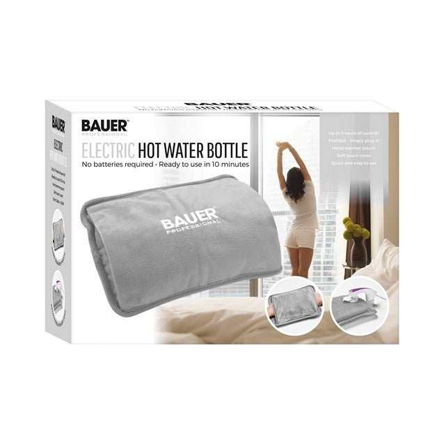 Bauer Rechargeable Electric Hot Water Bottle – Grey - HEAT MASSAGERS - Beattys of Loughrea