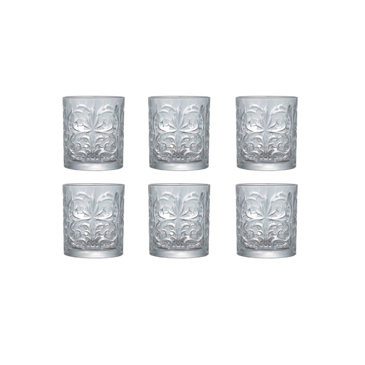 RCR Crystal Tattoo Tumblers – 340ml, Set of 6 - DRINKING GLASSES - Beattys of Loughrea