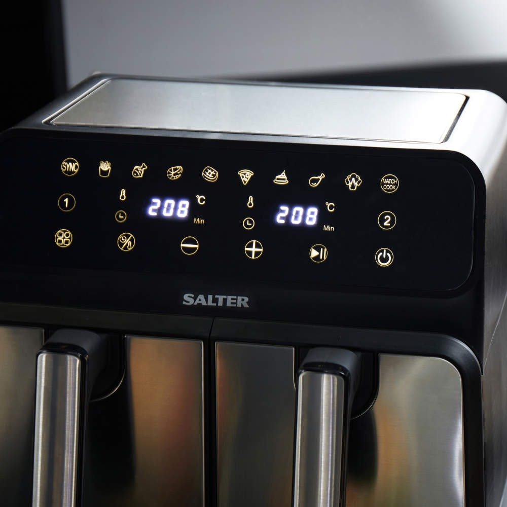 Salter Dual Air Pro Air Fryer - 7.6L - AIR FRYER / DEEP FAT FRYERS - Beattys of Loughrea
