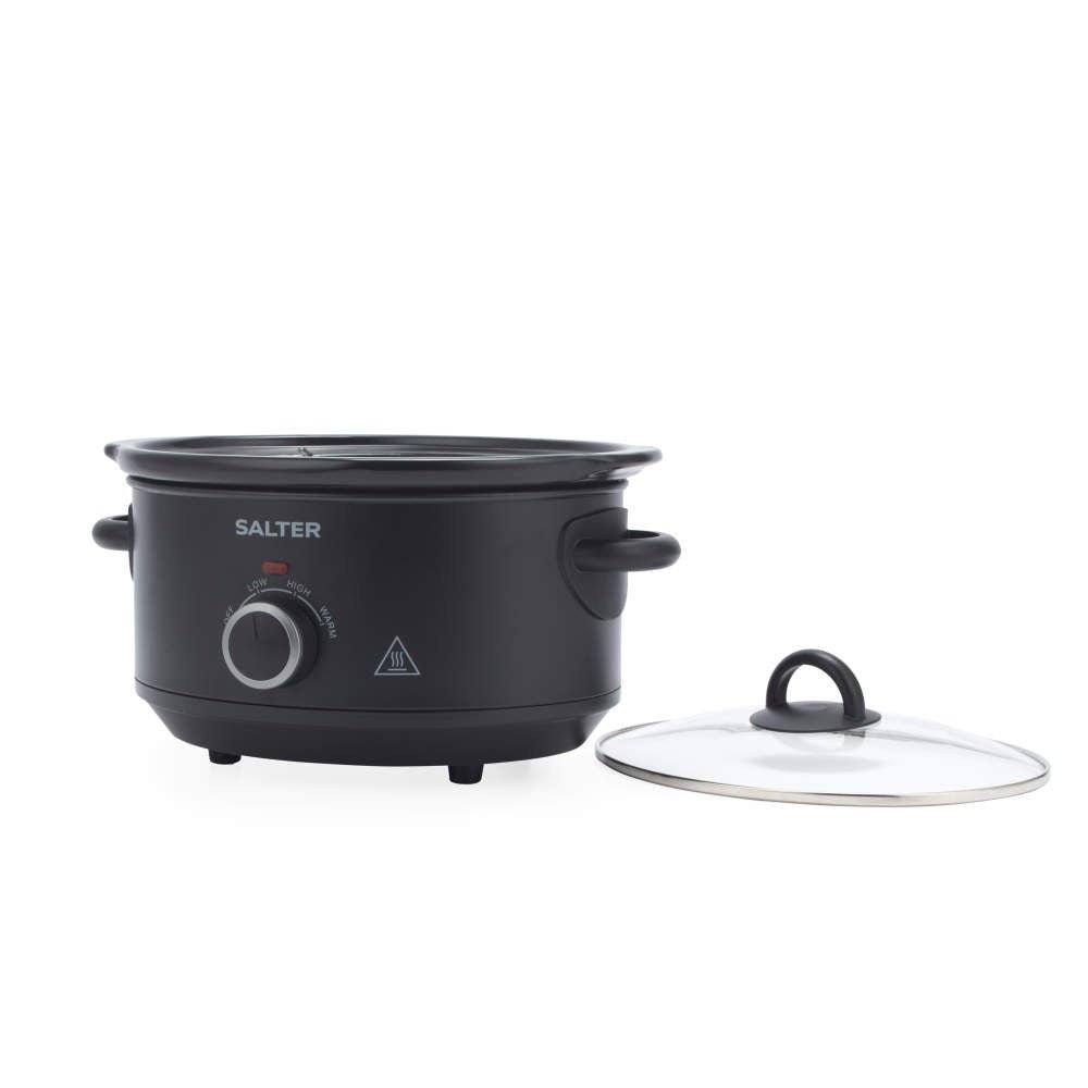 Salter Kuro 3.5L Slow Cooker - Black - FOOD STEAMER RICE COOKER SLOW COOKER - Beattys of Loughrea