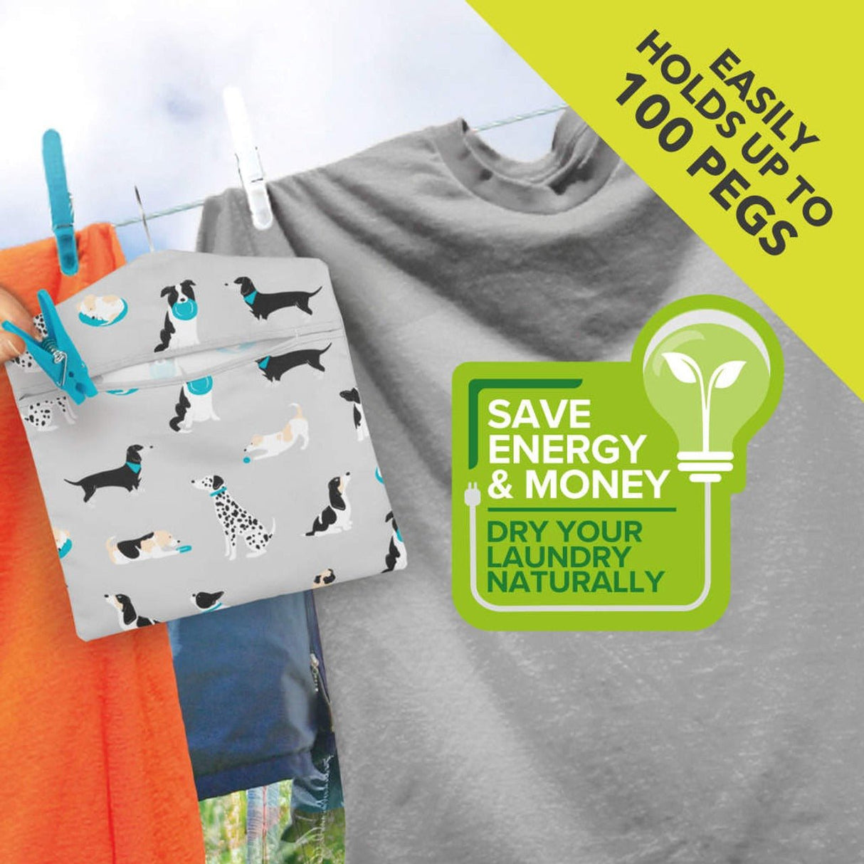 Beldray Peg Bag - Dog Print - APRON/GLOVE/TEXTILE - Beattys of Loughrea