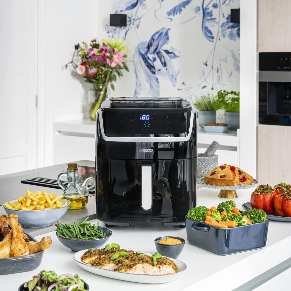 Princess Steam Air Fryer – Digital, 6.5 L, 8 Presets, 1700 W - AIR FRYER / DEEP FAT FRYERS - Beattys of Loughrea