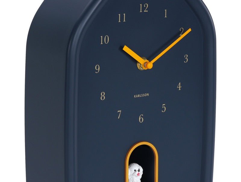 Karlsson Wall Clock Modern Doggy Dark Blue - CLOCKS - Beattys of Loughrea